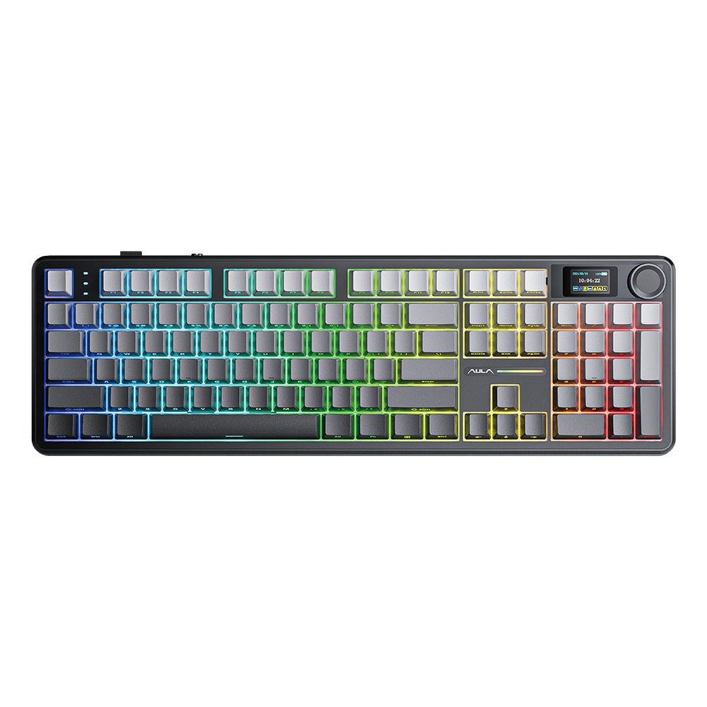 Aula F108 Pro Full-Size Mechanical Keyboard With Smart Screen - Aula Inno