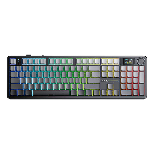 Aula F108 Pro Full-Size Mechanical Keyboard With Smart Screen - Aula Inno