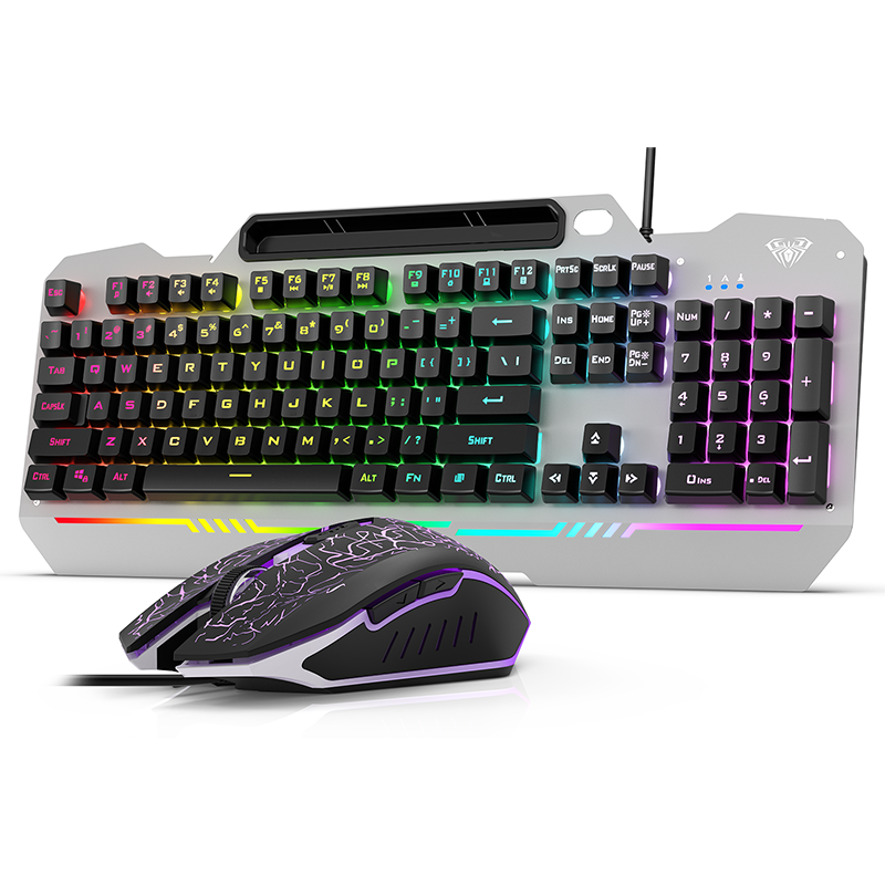 AULA T102 Wired Mechanical Keyboard - Gray - Aula Inno