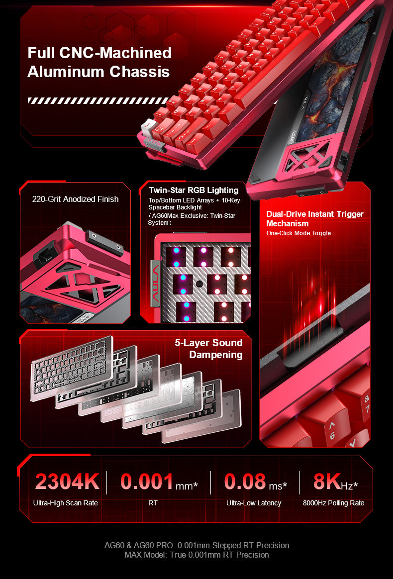 AULA AG60 Magnetic Dual-Mode Gaming Keyboard - Aula Inno