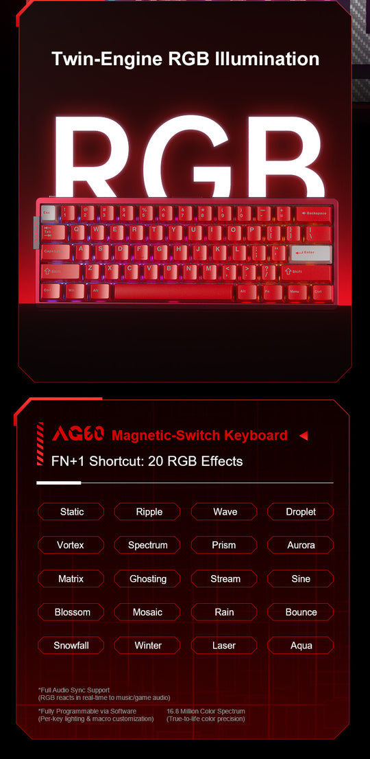 AULA AG60 Magnetic Dual-Mode Gaming Keyboard - Aula Inno