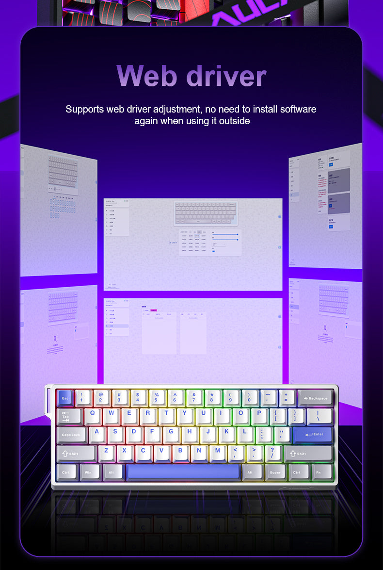 AULA WIN60HE MAX Magnetic Switch Keyboard - Aula Inno