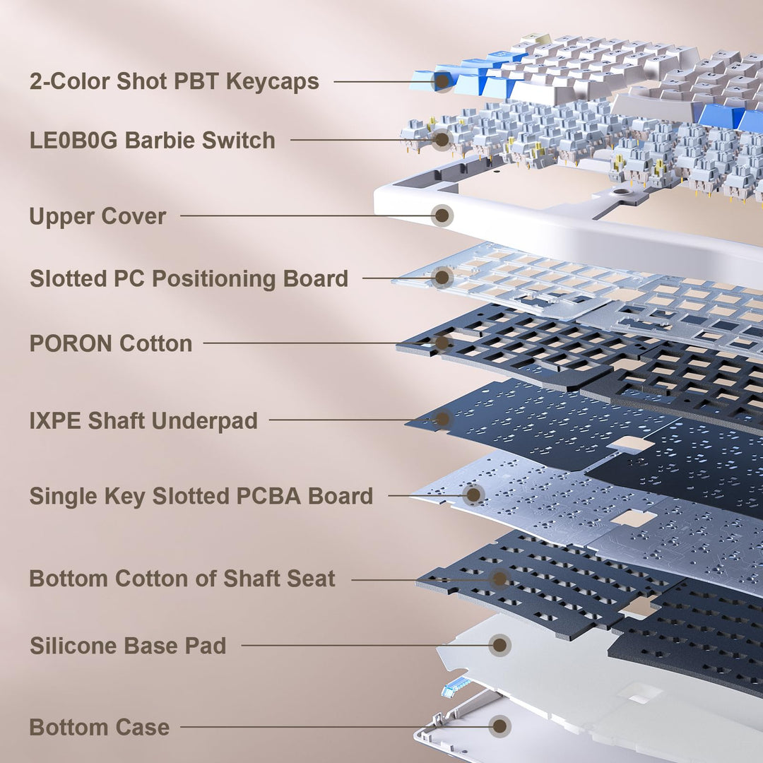 AULA-LEOBOG A75 Gasket Mechanical Keyboard - Aula Inno