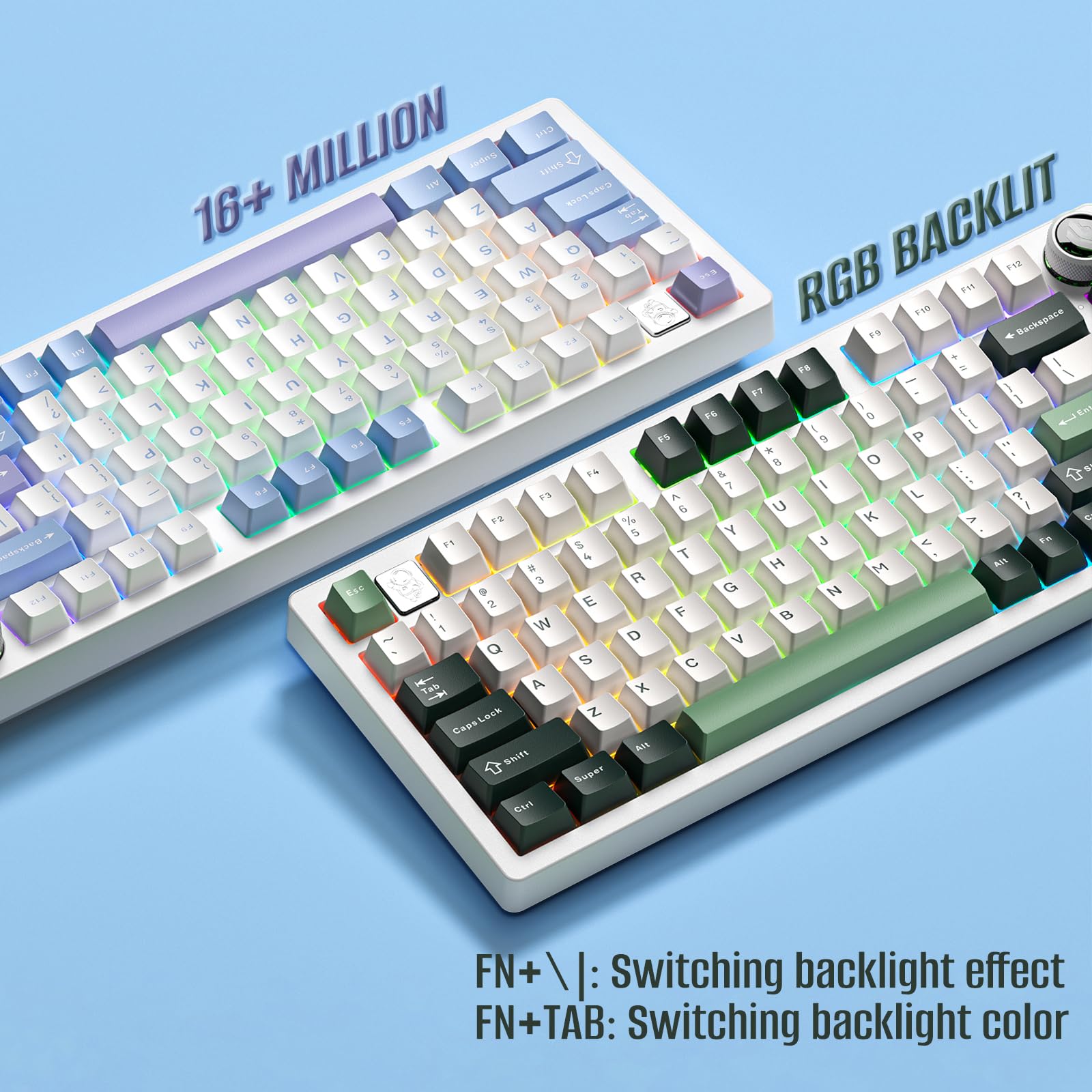 HI75 75% カスタマイズメカニカルキーボード - ピンクハートスロブ